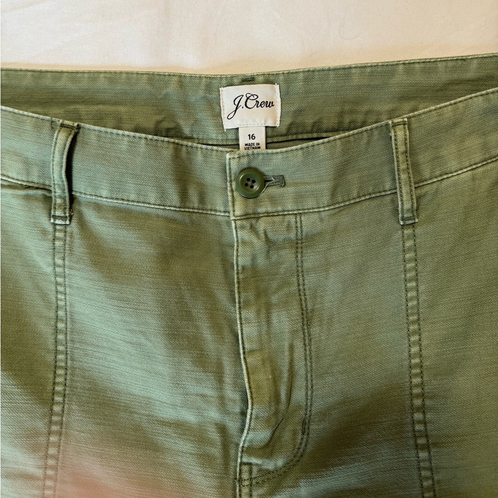 J.Crew green utility pant